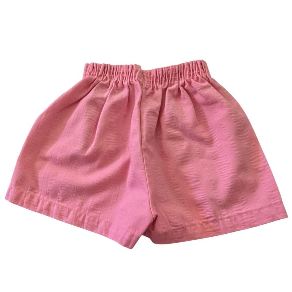 Vintage Toddler Girl Pink Elastic Waist Shorts